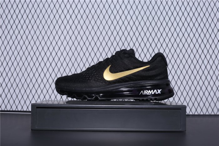 NIKE AIR MAX 2017 氣墊 黑金 網面透氣 休閒運動跑步鞋 男鞋 855615-991