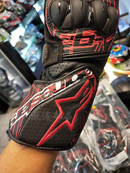 瀧澤部品 義大利 ALPINESTARS A星 MM93 聯名 TWIN RING V2 黑紅 防摔皮手套 可觸控 透氣