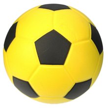 PU安全足球 6吋 PU發泡球/一個入(促180) 直徑約15cm 幼教體能專用球 台灣製-群