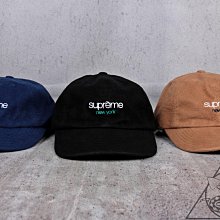 【HYDRA】Supreme Washed Flannel 6-panel 刺繡 絨布 六片帽【SUP621】