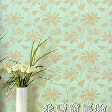 [禾豐窗簾坊]滿版晶亮花朵造型亮眼主牆優質壁紙(4色)/壁紙裝潢施工
