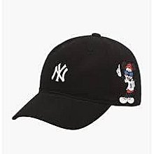 🐘大象屋美妝🌟MLB X Disney Adjustable New York Yankees🌟黑色棒球帽-W011