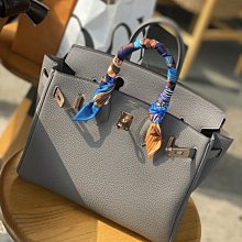 Hermes Birkin 25 Togo 錫器灰 金 現貨