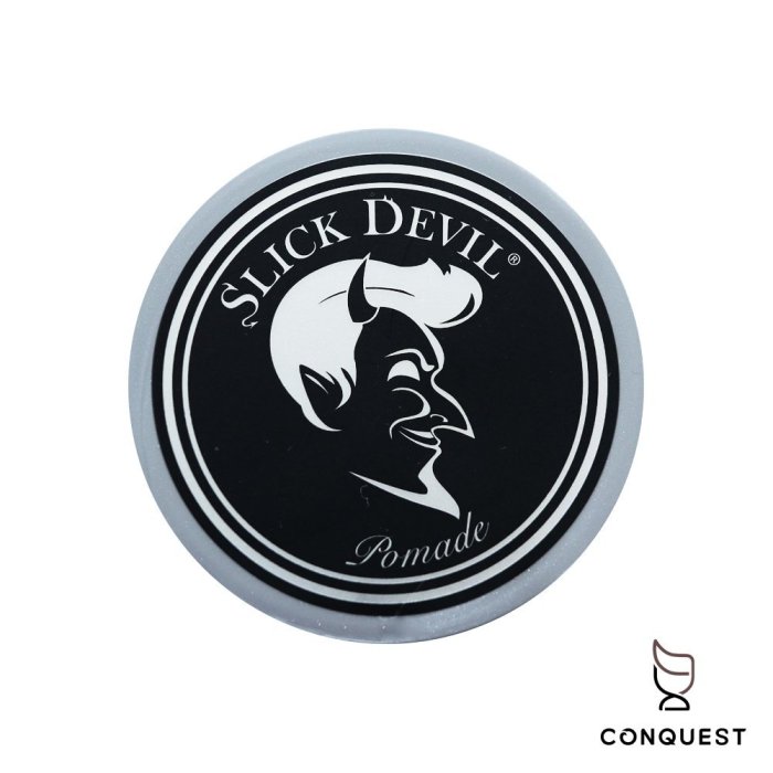 【 CONQUEST 】Slick Devil Pomade 原廠經銷 黑惡魔強力型水洗式髮油 超強黏霧面光澤 全新配方