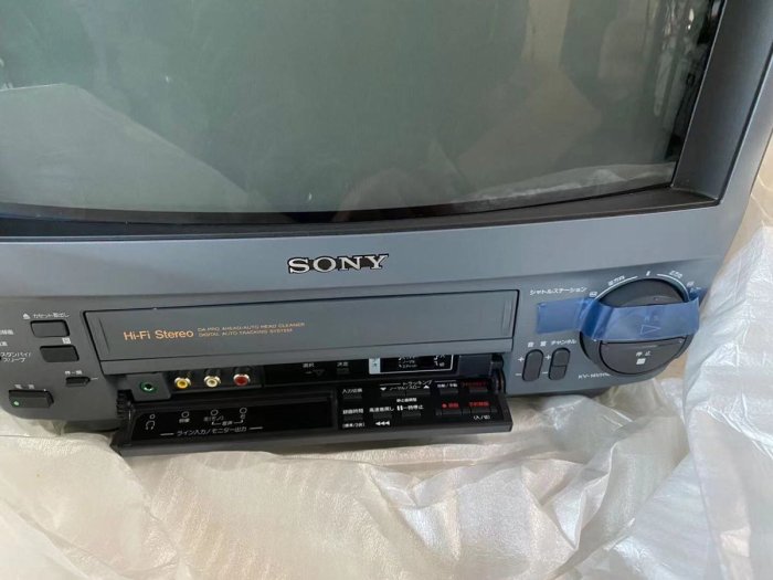 Sony 14吋 CRT Trinitron 特霓虹 映像管電視 KV-14VH10 內建錄影機電視 傳統電視 日本製造