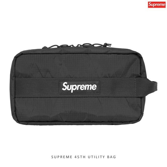 QUEST】SUPREME FW18 45TH UTILITY BAG 秋冬透明小包腰包功能包化妝包