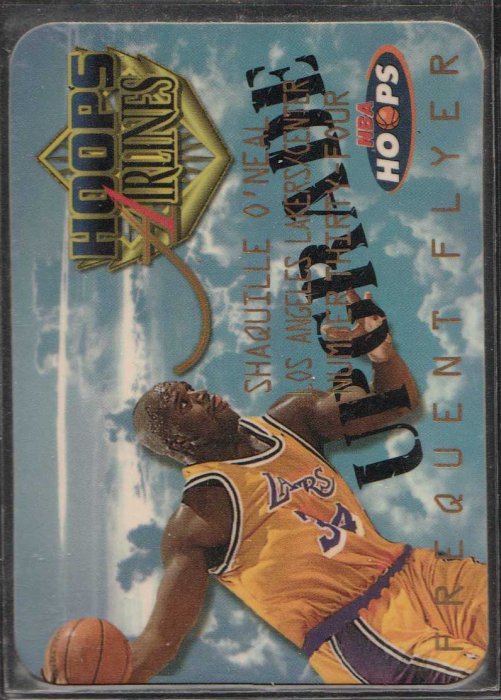 97-98 HOOPS FREQUENT FLYER UPGRADE #10 SHAQUILLE O'NEAL