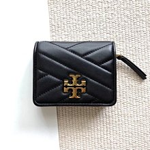 美國代購 TORY BURCH/TB Kira Chevron羊皮衍縫短款錢包短夾多功能零錢包