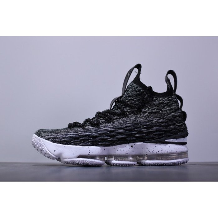 Nike LeBron 15 男 籃球鞋 雪花 灰 氣墊 897649 002 灰燼 zoom 編織