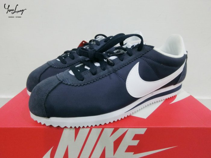 【Luxury】NIKE CLASSIC CORTEZ NYLON 阿甘鞋 深藍 男女款 749864-411 韓國代購