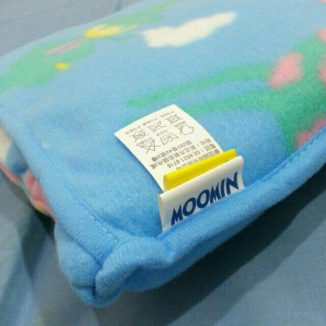 全新正版 Moomin 嚕嚕米 刷毛毯冷氣毯 藍色