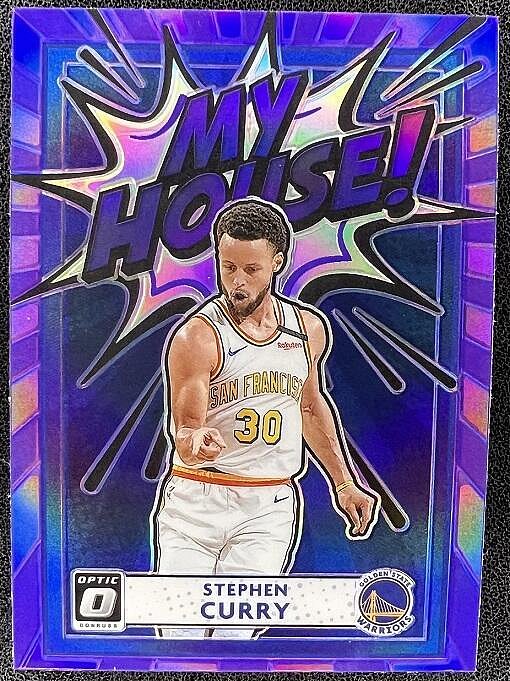 NBA球員卡 Stephen Curry 2020-21 Donruss Optic My House Prizm 紫亮