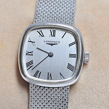 《寶萊精品》Longines 浪琴銀灰方圓型手動女子錶