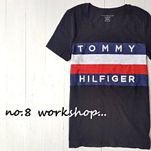 ☆【TH女生館】☆【TOMMY HILFIGER拼接刺繡短袖T恤】☆【TOMG002H3】寬鬆版(XXS-XS-S)
