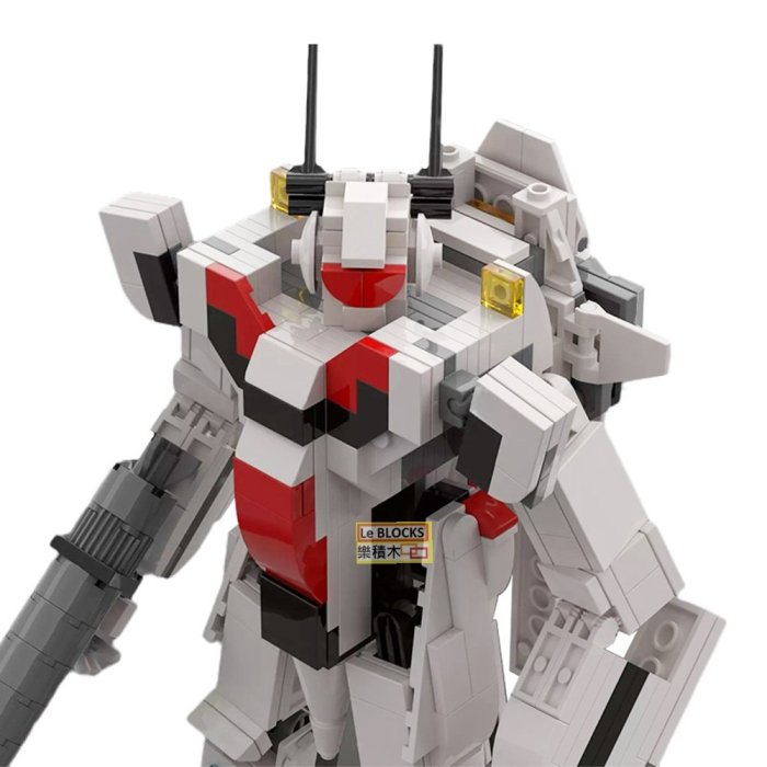 樂積木【當日出貨】第三方 MOC VF-1 Valkyrie 超時空要塞 非樂高LEGO相容 積木 動漫 卡通 科幻 機