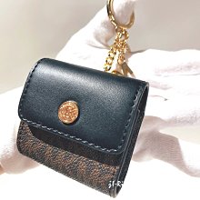 就愛精品店❤️ MICHAEL KORS 深咖啡黑色卡哇伊收納盒造型鑰匙圈  # 35F0GTVL0B