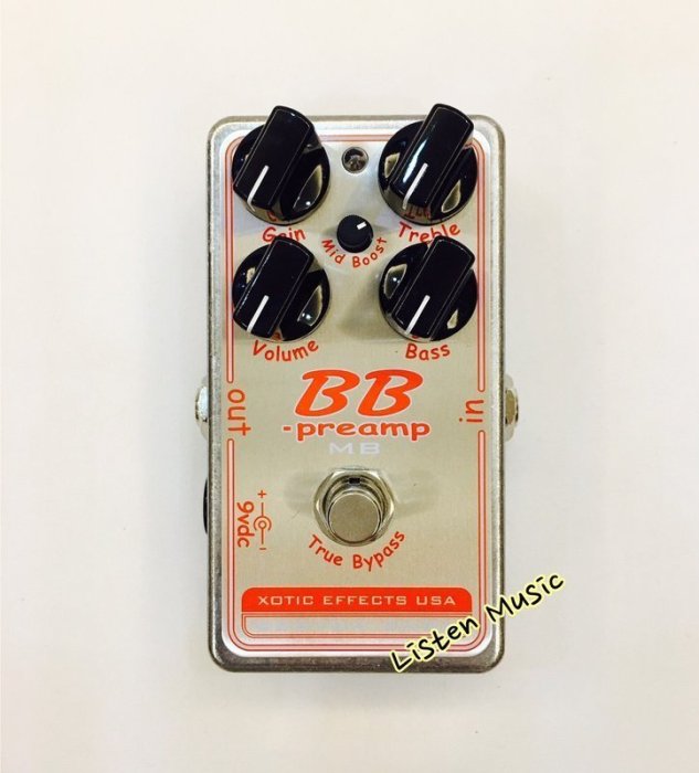 立昇樂器 Xotic Custom Shop BBP MB Preamp 單顆前級破音效果器 美國製 公司貨