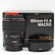 【高雄青蘋果3C】SIGMA 105MM F2.8 D MACRO FOR NIKON AF 二手鏡頭 #57606