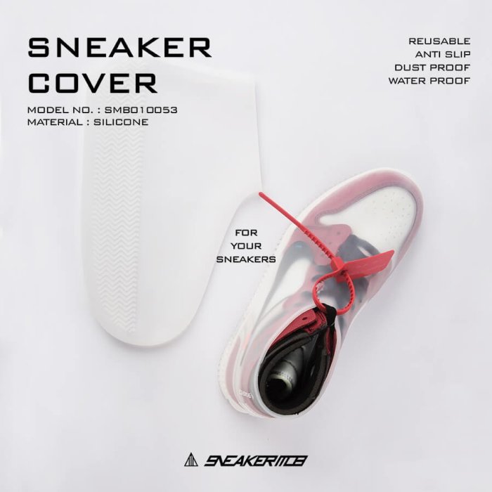 【A-KAY0】SNEAKER MOB COVER 防滑 防雨 防水鞋套 透明白【SMB10WHIT】