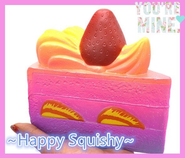 ~Happy Squishy ~Kiibru 星空大蛋糕軟軟 Jumbo Cake /減壓玩具/ (25秒超級慢回彈 )