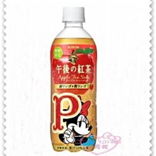 ♥小花花日本精品♥《Disney》迪士尼 米妮 午後の紅茶 碳酸飲料 蘋果口味 500毫升 日本製 90300905