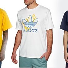 【Dr.Shoes 】Adidas Trefoil Tee 男裝 短袖T恤 白DV3279黃DV3280深藍DV3281