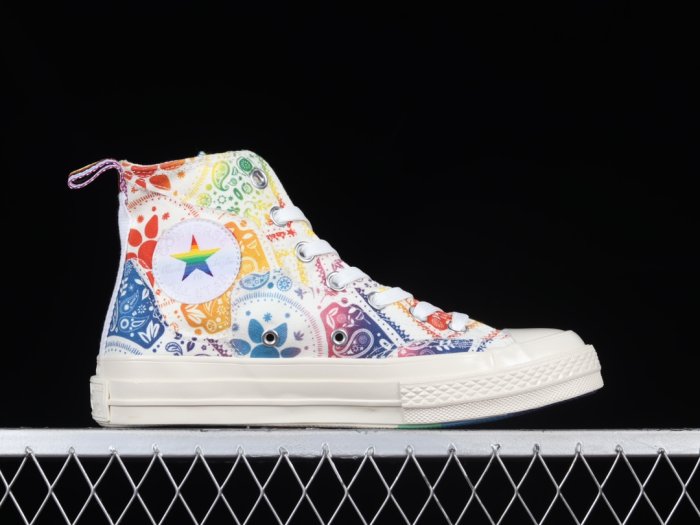 正貨Converse Chuck 1970s 彩虹系列 活力色彩 高筒款 男女帆布鞋 休閒鞋 三星標 匡威A02266C