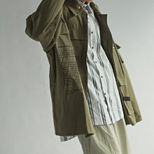 ∵ PRAY FOR FASHION ∴日系戶外軍旅工裝風夾克寬鬆多口袋秋季外套男女皆可穿風衣