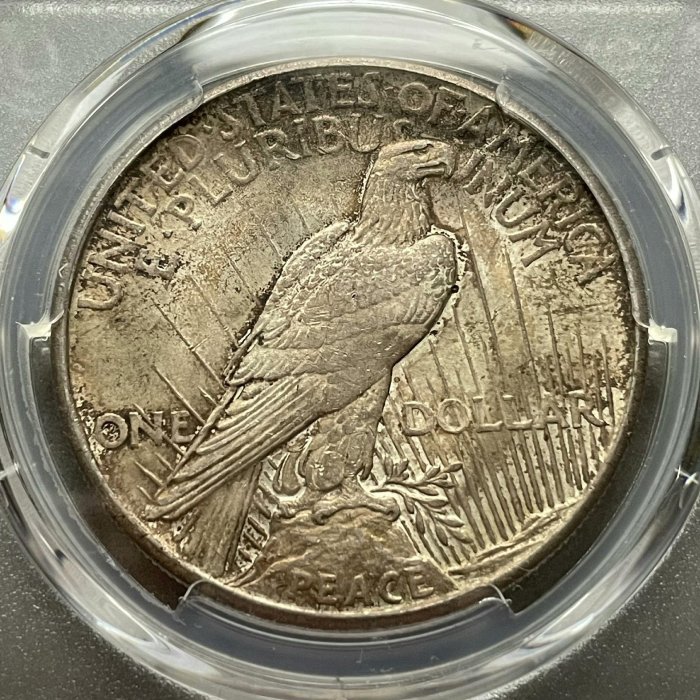 1921 美國首年和平幣 高浮雕 PCGS評級AU58分91450