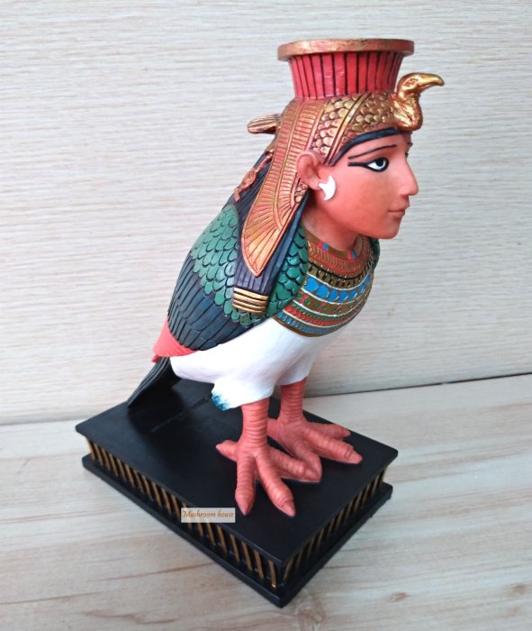 點點蘑菇屋 歐洲精品古埃及人頭鳥身擺飾 Egypt 藝術品 古埃及文明 埃及古文 圖騰 家飾 現貨