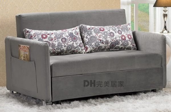 【DH】貨號G219-2《亨利爾》雙人布面沙發床˙可拆洗˙小空間選擇˙質感一流˙主要地區免運