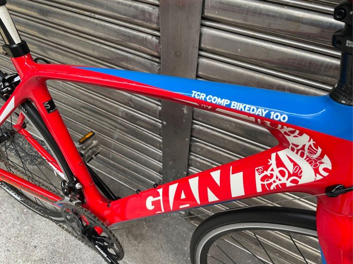 【 專業二手腳踏車買賣 】限量版 - 捷安特Giant TCR Comp bikeday 100 國旗配色 碳纖維公路車 advanced 2 中古車 二手車