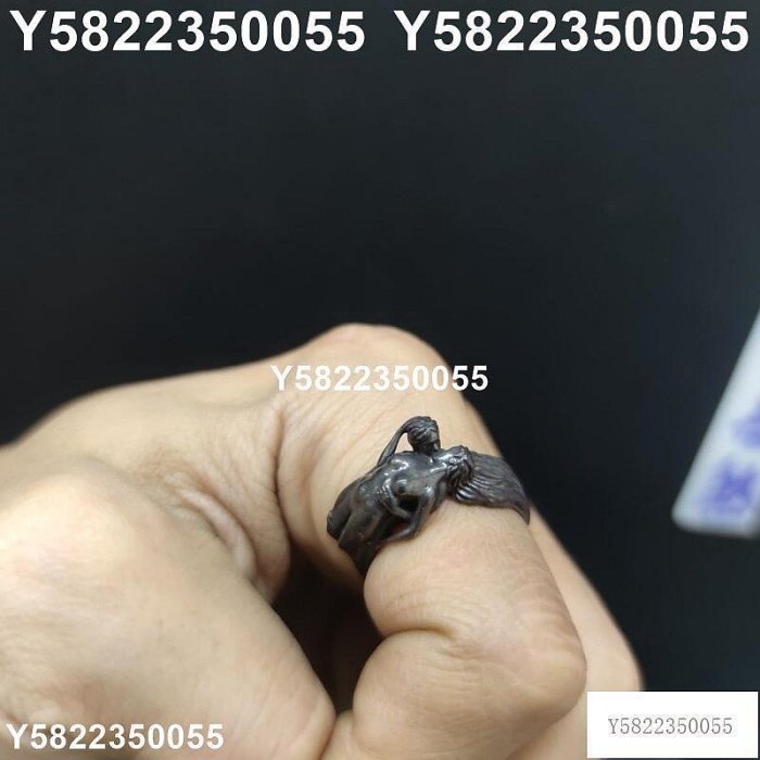 1純銅做舊獨特設計亞當和夏娃戒指指環歐美ins風女潮男情侶款戒指
