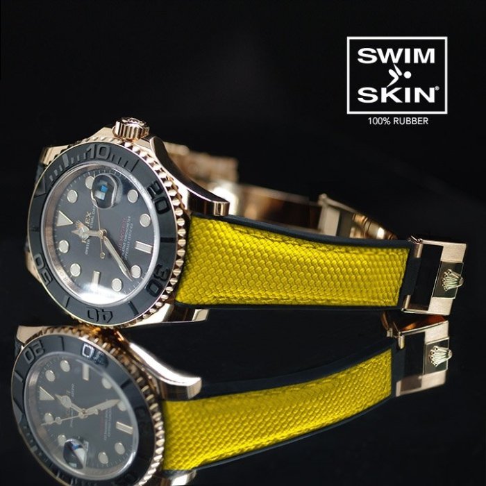【時光鐘錶公司】Rubber B Rolex Daytona 勞力士 迪通拿 新款膠帶專用款 SwimSkin 橡膠錶帶