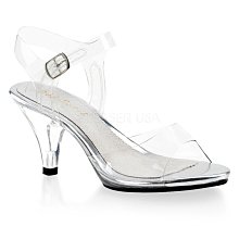 Shoes InStyle《三吋》美國品牌 FABULICIOUS 原廠正品透明尖頭涼鞋 有大尺碼『白色』