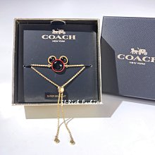 就愛精品店❤️ COACH 限量版迪士尼黑色米奇金版手鍊禮盒 #C7785