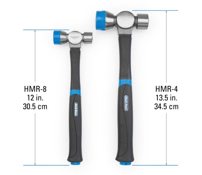 【速度公園】Park Tool HMR-8 專業級橡膠鋼鐵鎚／雙頭雙材質／全長30.5cm／頭部225g／槌子 縮小版