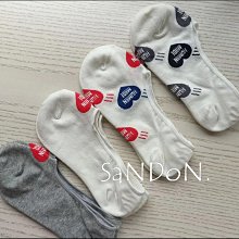 SaNDoN x『HUMAN MADE』經典愛心設計夏天薄款船型襪 (沒有兩件免運)240430