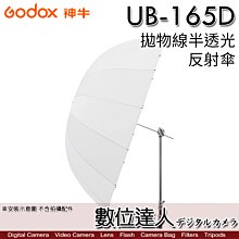 【數位達人】Godox 神牛 UB-165D 透明版柔光傘 165cm 透射傘／可加購 DPU-165BS 黑銀反射罩