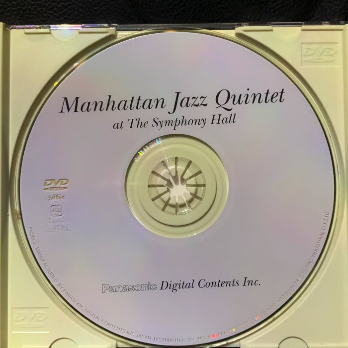 ♘➽Manhattan Jazz quintet at The Symphony Hall日本盤全區碼，高密度收音測試碟