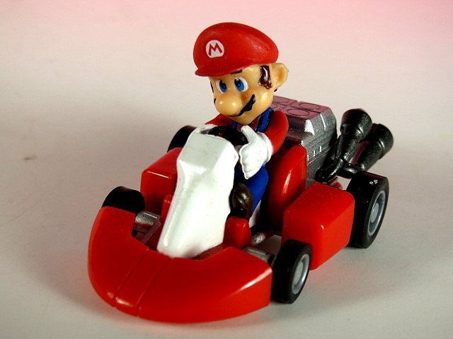 【 金王記拍寶網 】品 M261 SUPER MARIO 瑪莉歐公仔迴力小賽車一台 罕見稀少~(((瑪莉歐公仔賣場)))