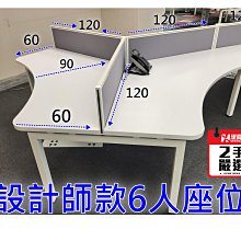 【漢興二手OA辦公家具】美式工作站  特別設計款 6人-18人都可以