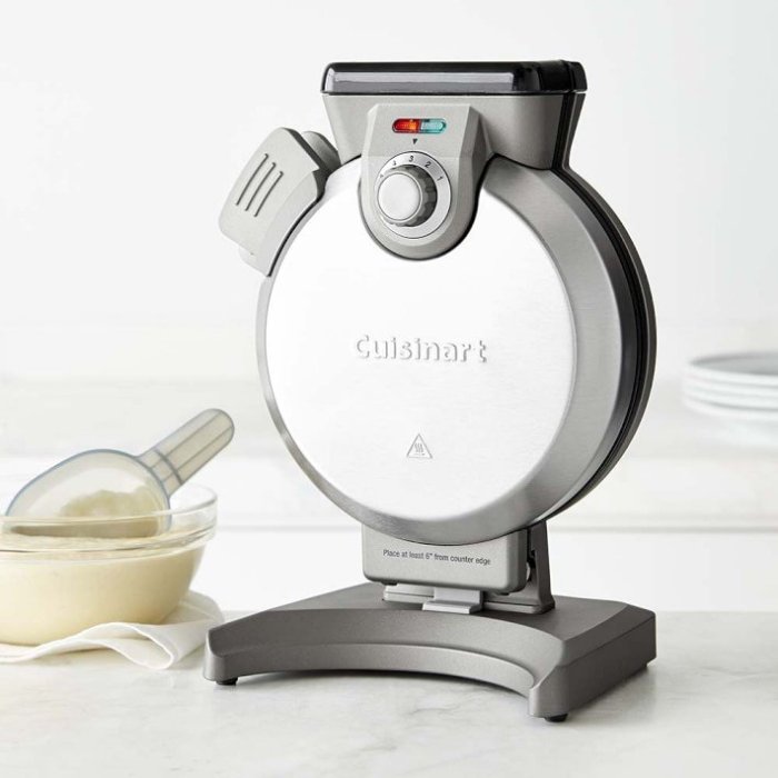 Cuisinart 直立式鬆餅機,2.54公分厚度 Vertical Waffle maker WAF-V100美國原廠