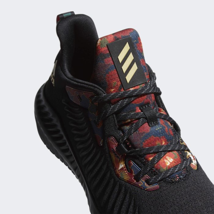 限時特價南◇現貨 Adidas ALPHABOUNCE+ CNY 愛迪達 黑色 彩色 花花 慢跑 Fw4530