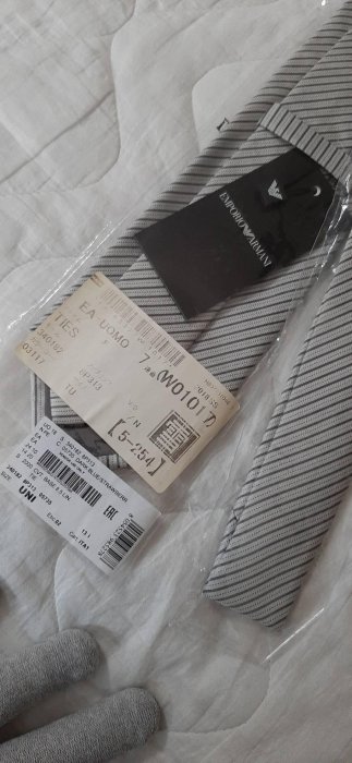 義大利製(Made in ITALY)-全新正品EMPORIO ARMANI 阿瑪尼斜條紋男士領帶