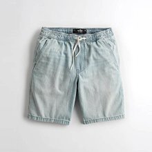 【HOLLISTER Co.】【HCO】HC男牛仔短褲腰鬆緊淺藍 F02220707-24