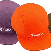 【日貨代購CITY】2018AW Supreme  Washed Chino Twill Camp Cap 五分割帽現貨