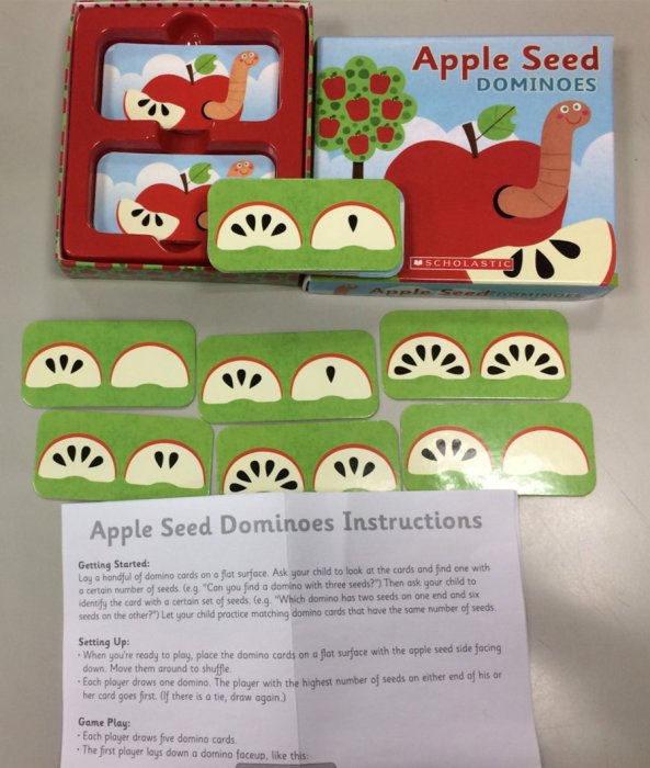 ＊小貝比的家＊APPLE SEED DOMINOES/ 桌遊