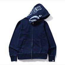 【日貨代購CITY】A BATHING APE Bape Indigo Shark Hoodie 水洗 深藍 外套 現貨