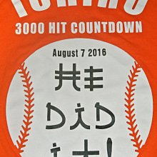 貳拾肆棒球-美國職棒大聯盟MLB鈴木一朗Ichiro 三千安打倒數紀念TEE/M